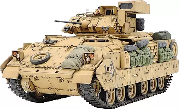 Tamiya 135 Military Miniature Series No.264 US Army M2A2 ODS Desert Bradley Plastic Model 35264