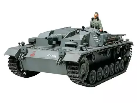 Tamiya 135 Military Miniature Series No.281 Немецкая армия No.. III Штурмовое ружье Тип B Пластиковая модель 35281