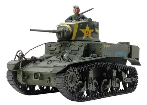 Tamiya 135 Military Miniature Series No.360 Американский легкий танк M3 Stuart Late Model Пластиковая модель 35360