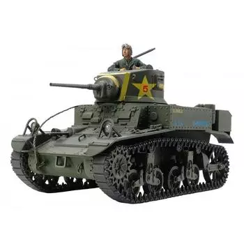 Tamiya 135 Military Miniature Series No.360 Американский легкий танк M3 Stuart Late Model Пластиковая модель 35360