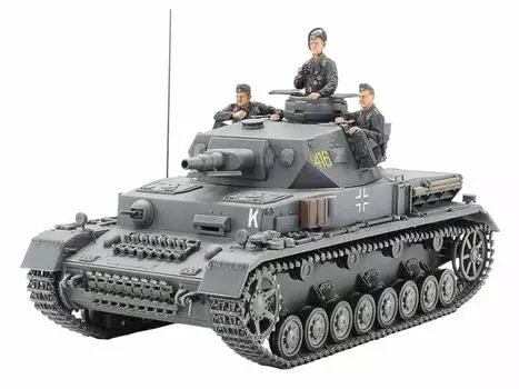 Tamiya 135 Military Miniature Series No.374 German Panzer IV F Type Plastic Model Male 35374