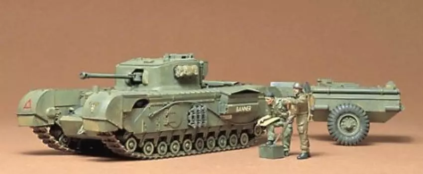 Tamiya 135 MM Churchill Crocodile