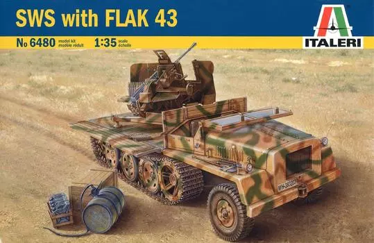 Tamiya 135 немецкая тяжелая тягач вермахта Flak43 оборудованная Тип 38480 (Italeri 135 Военная серия 6480)