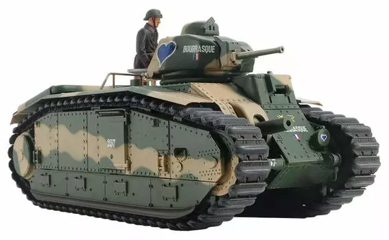 Tamiya 135 Tank Series No.58 French Army B1 bis Single Motorized Specification Plastic Model 30058