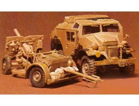 Tamiya 135 UK 25lb Gun & Quad TAM35044 Plastic Model ArmorMilitary 135