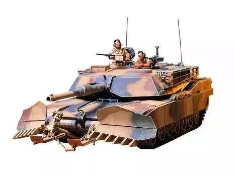 TAMIYA 135 Военная миниатюра Серия № 158 Танк армии США M1A1 Минный трал Пластиковая модель 35158