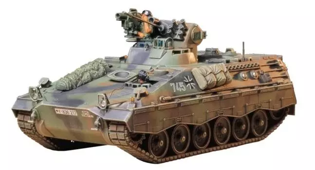 Tamiya 135 Военная миниатюра Серия № 162 Немецкая боевая машина пехоты Mulder 1A2 Milan Пластиковая модель 35162