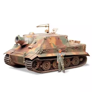 TAMIYA 135 Военная миниатюра Серия № 177 Немецкая армейская 38-см штурмовая мортира Storm Tiger Пластиковая модель 35177