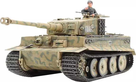 Tamiya 135 Военная миниатюра Серия № 194 Немецкий армейский тяжелый танк Tiger I Тип Среднесрочное производство Пластиковая модель 35194