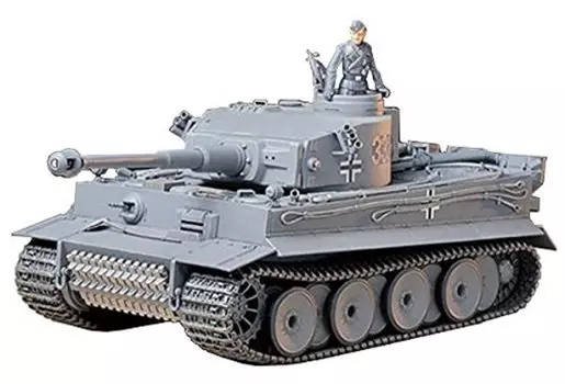 Tamiya 135 Военная миниатюра Серия №216 Немецкий армейский тяжелый танк Tiger I Тип Ранний выпуск Пластиковая модель 35216