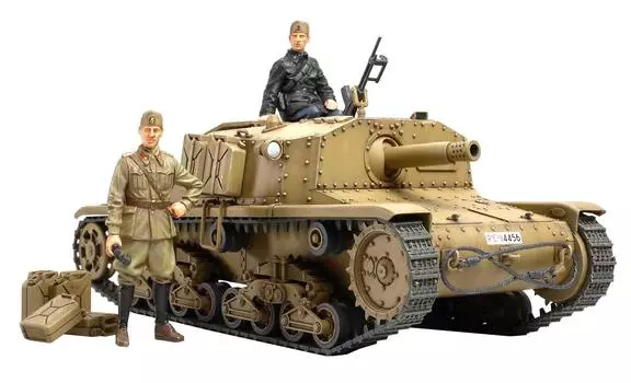 Tamiya 135 Военная миниатюра Серия № 294 Итальянская армейская самоходная артиллерийская установка M40 Semovente Пластиковая модель 35294