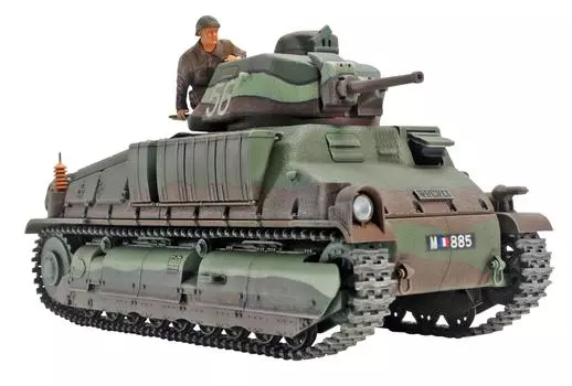 Tamiya 135 Военная миниатюра Серия №344 Французский армейский средний танк SOMUA S35 Пластиковая модель 35344