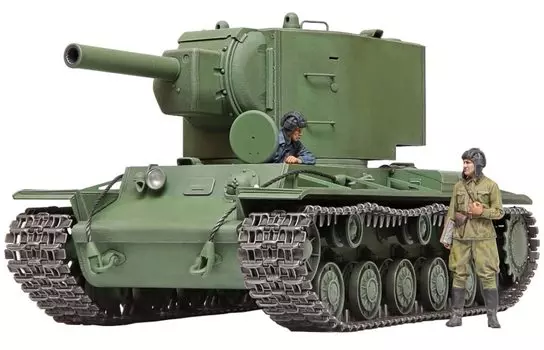 Tamiya 135 Военная миниатюра Серия №375 Советский тяжелый танк КВ-2 Пластиковая модель 35375 Цвет литья 35375-000