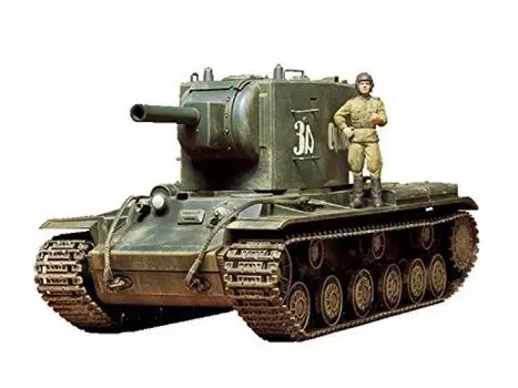 Tamiya 135 Военная миниатюра Серия №63 Советский тяжелый танк КВ-2 Гигант Пластиковая модель 35063
