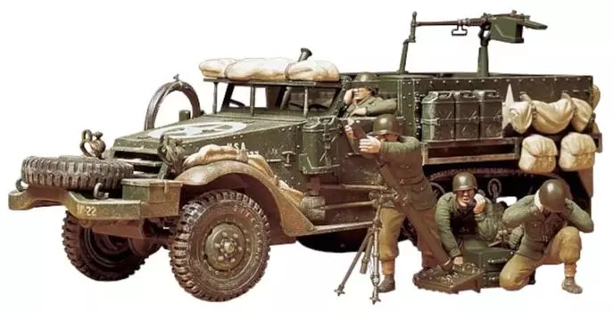 Tamiya 135 Военная миниатюра Серия № 83 Армия США M21 Моторный транспортер Пластиковая модель 35083