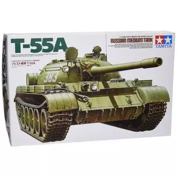 Tamiya 135 Военная Миниатюра Серия Нет. 257 Советский армейский танк Т 55А пластиковая модель 35257