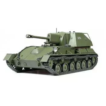 Tamiya 135 Военная миниатюра Серия Нет. 348 Советская Армия Самоходная Артиллерийская Установка Су 76М Пластиковая Модель 35348