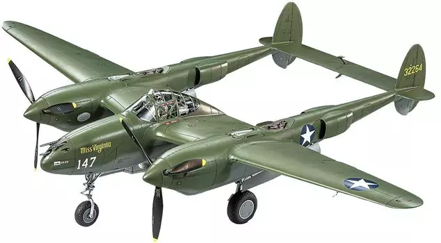 Tamiya 148 Masterpiece Series No.120 Lockheed P-38FG Lightning Пластиковая модель 61120