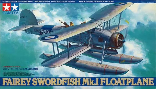 Tamiya 148 Masterpiece Series No.71 Fairy Swordfish Mk.I Гидросамолет Тип 61071