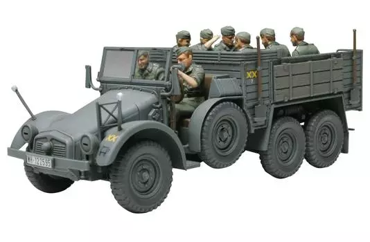 Tamiya 148 Military Miniature Series No.34 German Army Kruppprotze 6-wheel light truck plastic model 32534
