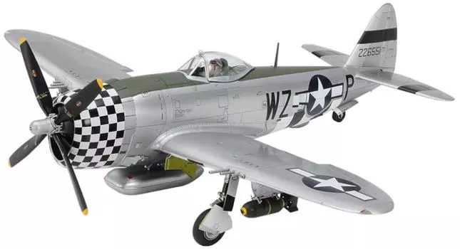 TAMIYA 148 Scale Limited Republic P-47D Thunderbolt Bubble Top и 14-тонный маленький полноприводный автомобиль набор пластиковая модель 25214