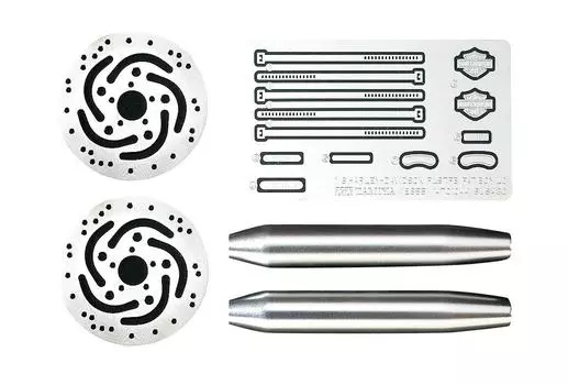 Tamiya 16 Detail Up Parts Series No.55 Harley-Davidson Fatboy Low Detail Up Parts Set Пластиковые детали для модели 12655