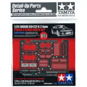 TAMIYA 1/24 Detail Up Parts Series No.04 Nismo R34 GT-R Z Tune Etched Parts Set Пластиковые детали для модели 12604