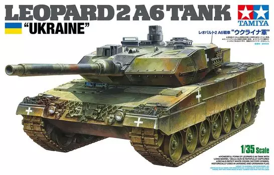 Tamiya 1/35 Масштаб Лимитированная Серия Армия Украины Leopard 2A6 Пластиковый Набор Модели 25207