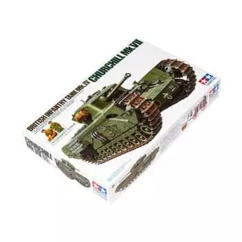 Tamiya 1/35 Military Miniature Series No.210 Британский пехотный танк Churchill Mk.VII Пластиковая модель 35210
