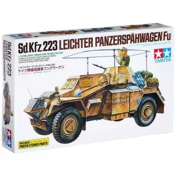 Tamiya 1/35 Military Miniature Series NO.268 Немецкая армейская радиоуправляемая машина Funkwagen Пластиковая модель с фототравлеными деталями 35268