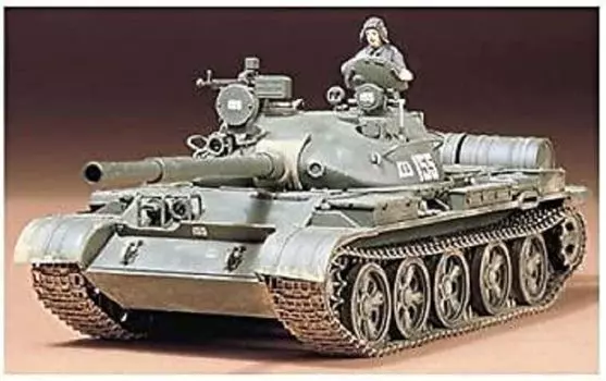 Tamiya 1/35 Военная миниатюра Серия №108 Советская Армия Т-62 Пластиковая модель 35108