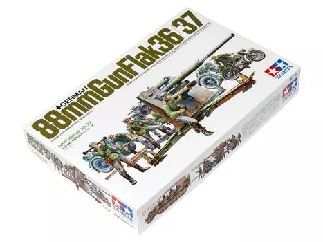 Tamiya 1/35 Военная миниатюра Серия №17 Немецкая армейская 88-мм пушка Пластиковая модель 35017