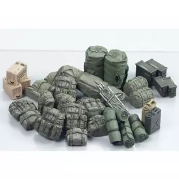 Tamiya 1/35 Военная миниатюра Серия № 266 Текущий набор оборудования для транспортных средств армии США Пластиковая модель 35266