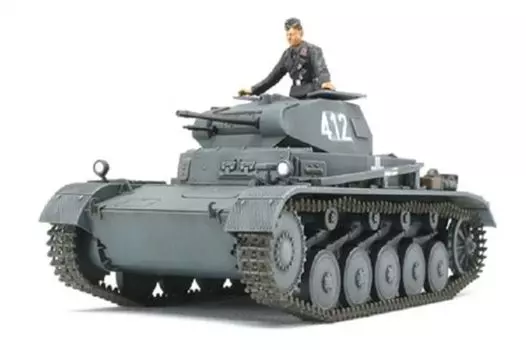 TAMIYA 1/48 Military Miniature Series No.70 German Army Panzer II Tank A~C Type French Front Plastic Model 32570