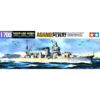 Tamiya 1/700 Waterline Series No.314 Японский легкий крейсер ВМС Агано Пластиковая модель 31314