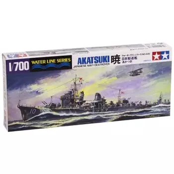 Tamiya 1/700 Waterline Series No.406 Японский эсминец Акацуки Пластиковая модель 31406