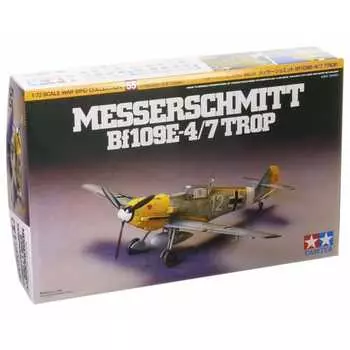 Tamiya 1/72 Warbird Collection No.55 Luftwaffe Messerschmitt Bf109E-4/7 TROP Plastic Model 60755