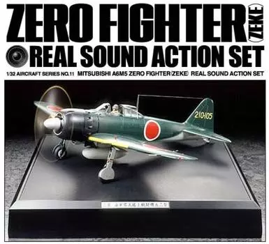 Tamiya Aircraft Mitsubishi Zero Type Carrier Fighter Type 52 Real Sound Action Set 60311 1/32 № 11 1/32