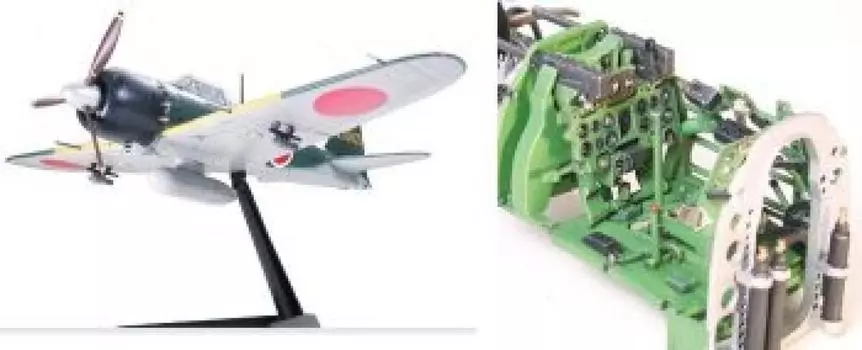 Tamiya Aircraft Series Японский ВМС Mitsubishi Zero Type Carrier Fighter Type 52 Пластиковая модель 60309 1/32 № 09