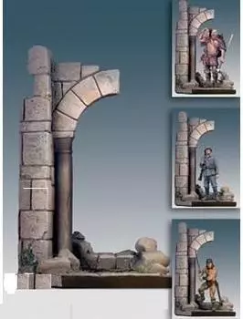 Tamiya Andrea Миниатюрная сломанная римская арка Пластиковая модель AS-008