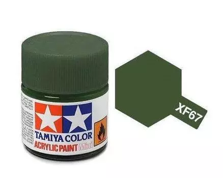 Tamiya color acrylic mini XF-67 NATO green matte