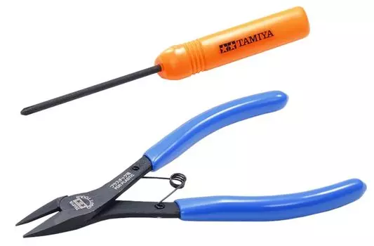 Tamiya Craft Tool Series Mini 4WD Tool Отвертка Пластиковая модель Инструмент 74158 № 158 Кусачки/Phillips
