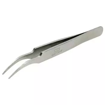 Tamiya Craft Tool Series No.108 Precision Tweezers Round Tip/Crunch Neck Type Plastic Model Tool 74108