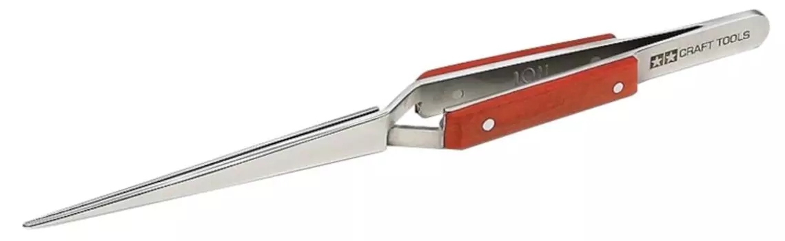 Tamiya Craft Tool Series Precision Tweezers Пластиковая модель инструмента 74103 № 103 (Обратного действия/Прямого типа)