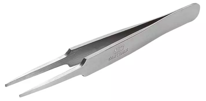 Tamiya Craft Tool Series Precision Tweezers Round Type Plastic Model Tool 74109 No.109 Tip/Straight