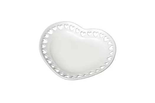 Tamiya Decoration Series Miniature tableware heart small 76630 No.30 (white plate)