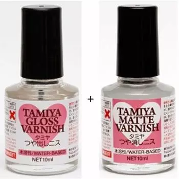 Tamiya Decoration Series Полированный лак Матовый лак Набор +