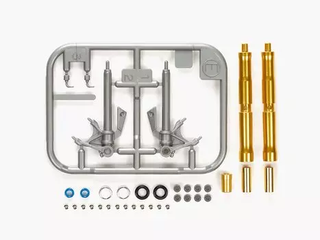 TAMIYA Detail Up Parts Series Ducati 1199 Panigale S Передняя вилка Комплект пластиковых деталей для модели 12657 1/12 № 57 синий