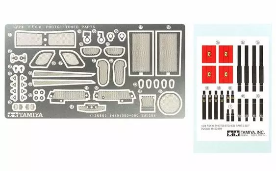 Tamiya Detail Up Parts Series Ferrari FXX K Etched Parts Set Пластиковые детали для модели 12668 1/24 № 68