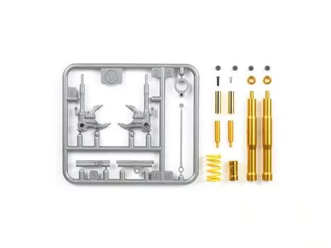 TAMIYA Detail Up Parts Series Kawasaki Ninja Передняя вилка Пластиковые детали модели 12619 1/12 № 19 ZX-RR жёлтый